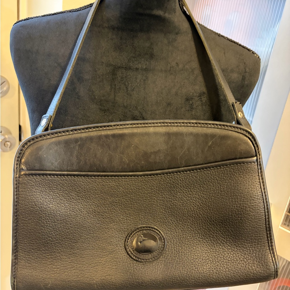 Black Leather Dooney & Bourke Handbag
